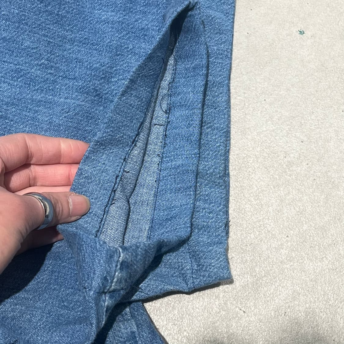 랭글러 데님 하프셔츠 s10627 상품이미지5