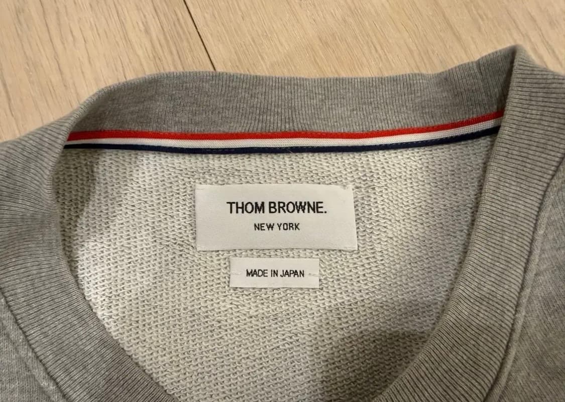 톰브라운 맨투맨 3 사이즈 가단 57 총장69 상품이미지4