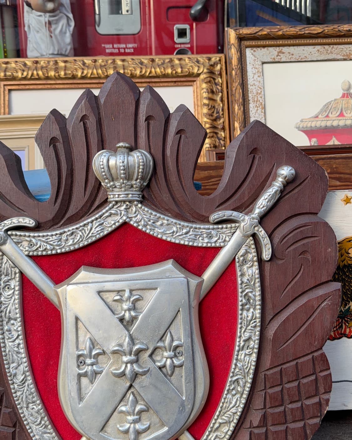 빈티지 소품 독일 오리지널 문장 기사 장식 상품이미지4