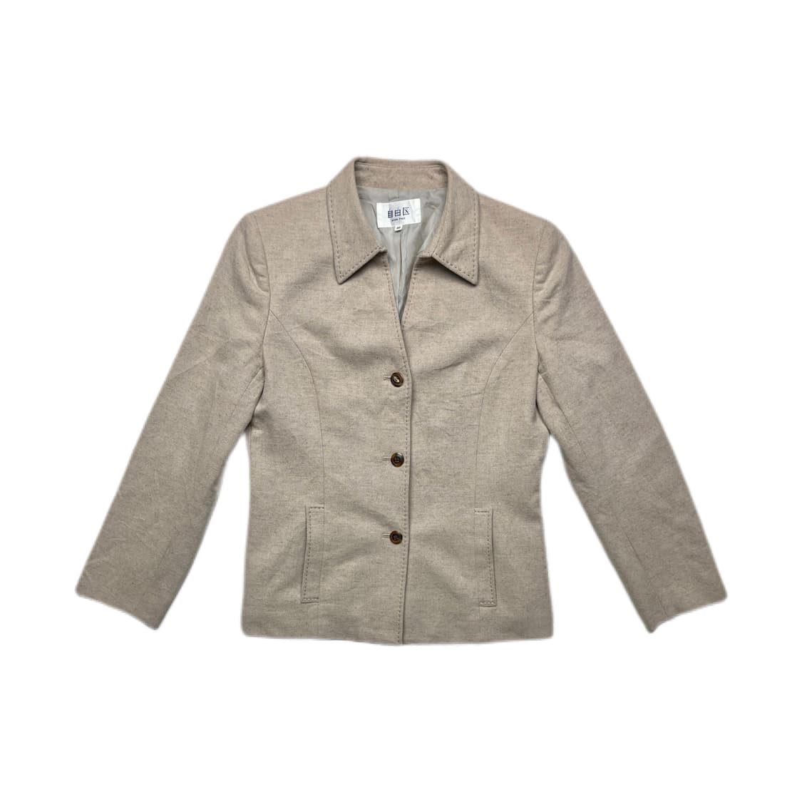 크림색 양모 자켓 상품이미지1