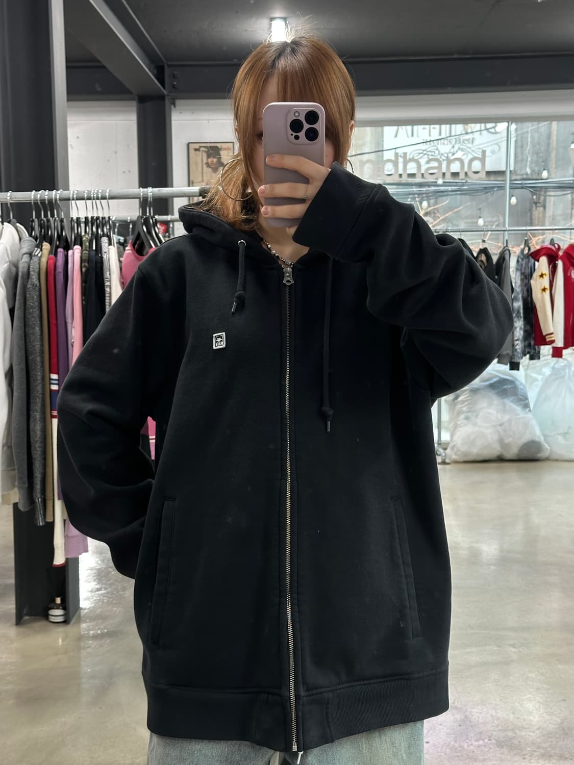 오베이 나인 아이콘 후드집업 상품이미지1