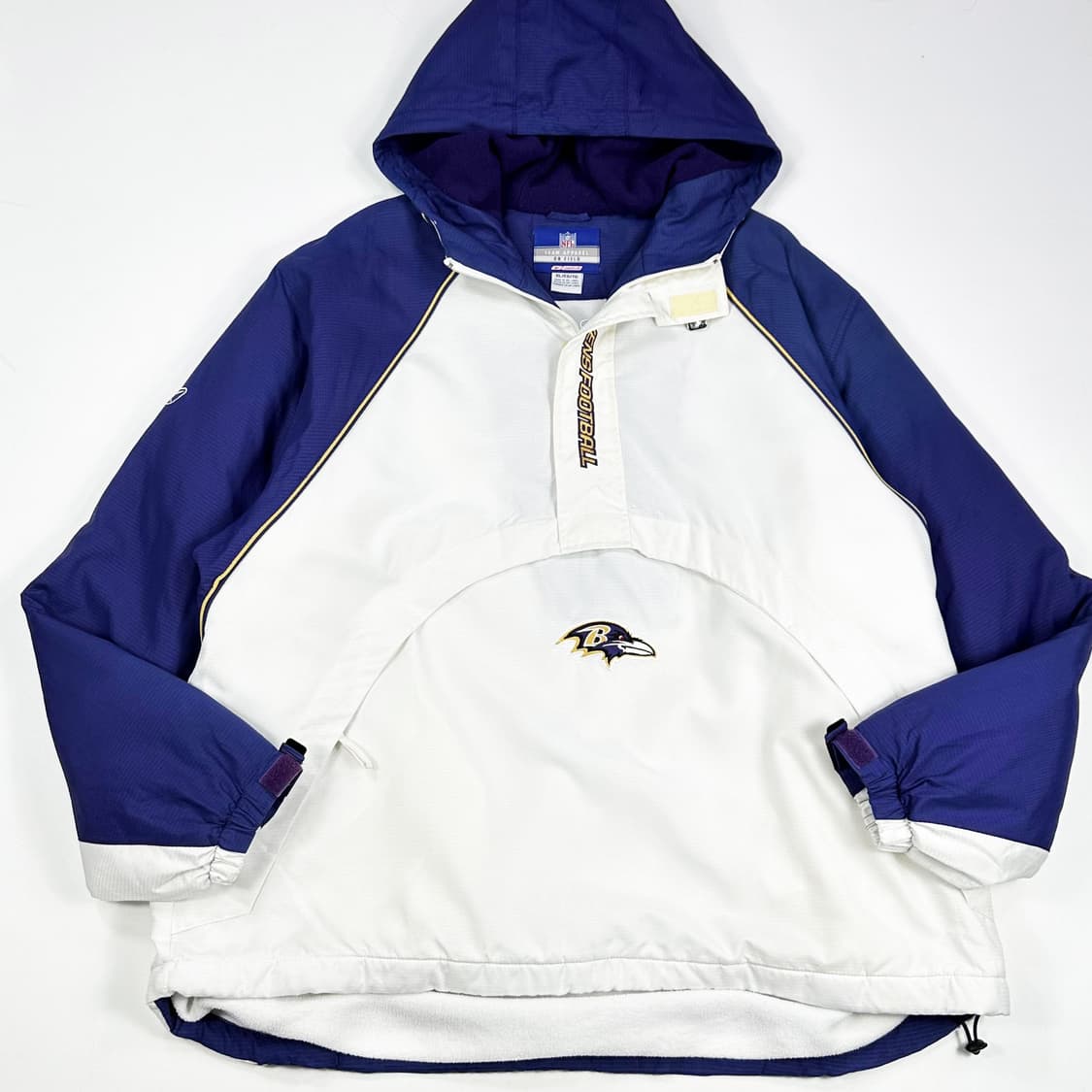 90s NFL 볼티모어 레이븐스 오버핏 우븐 아노락 XL 상품이미지1