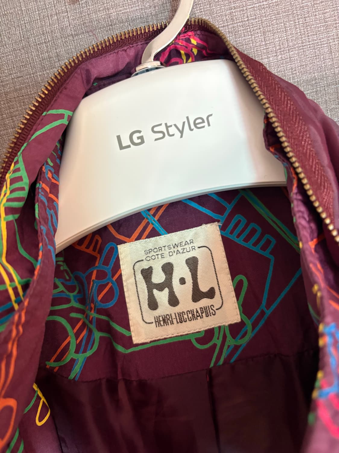 🎨 Henri-Luc Chapuis 빈티지 그래픽 점퍼/프랑스 브랜드 상품이미지2