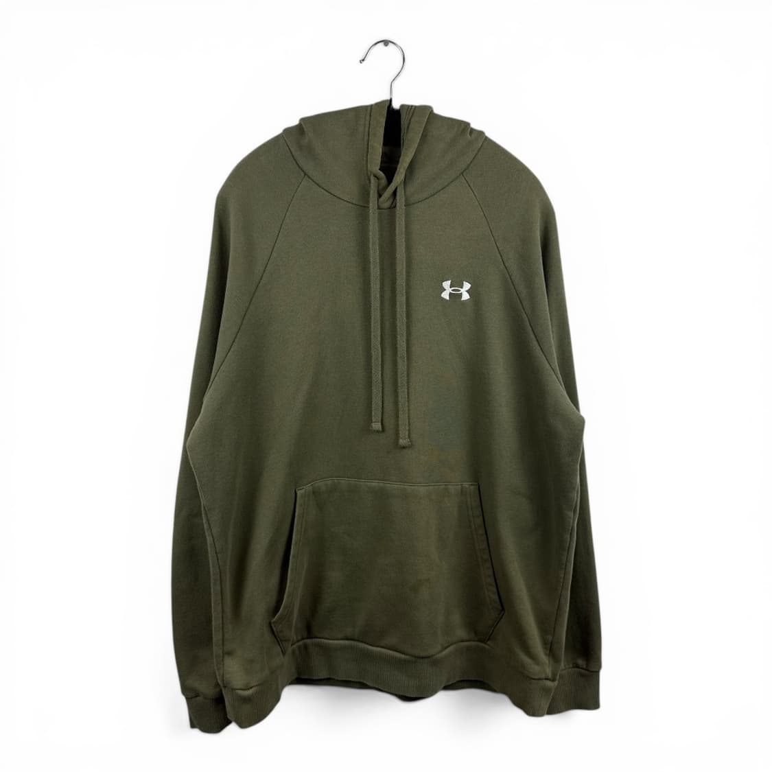 (2XL) 언더아머 자수로고 후드 티 카키 상품이미지1