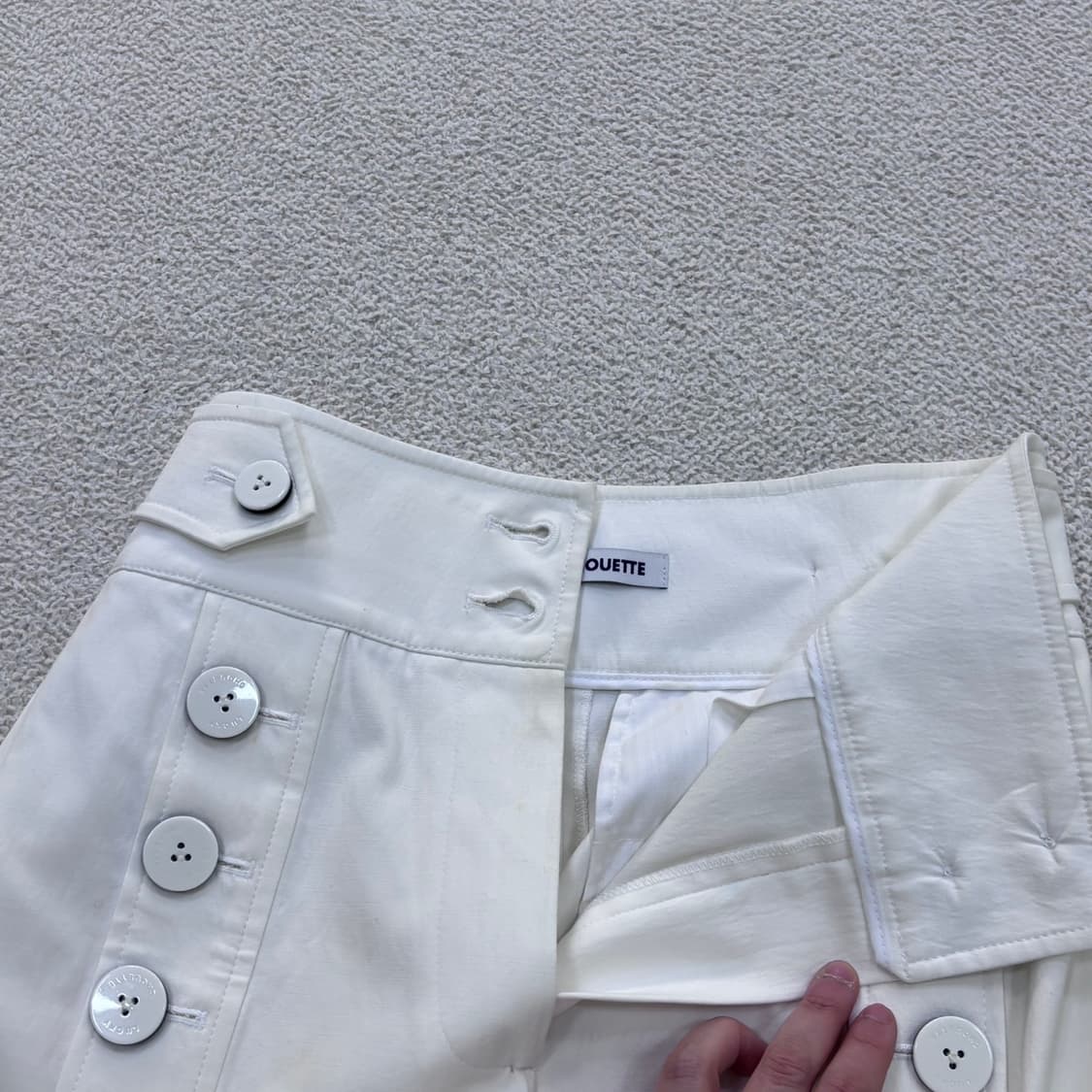 36 럭키슈에뜨 와이드 슬랙스 팬츠 0414E 상품이미지6