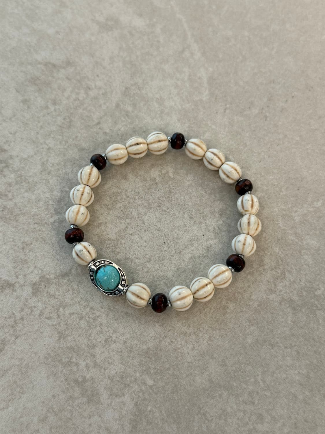 산호 터키석 포인트 팔찌 상품이미지1