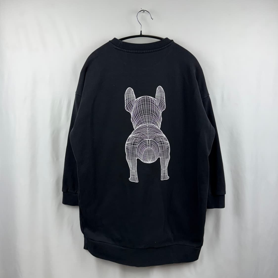 (F) 라이프워크 빅로고 롱 기장 맨투맨 블랙 상품이미지6