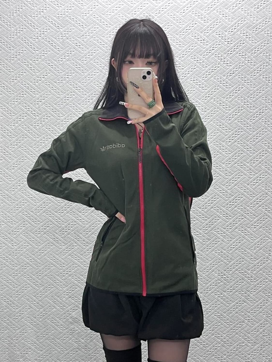 아디다스 올드스쿨 빈티지 레트로 말차카키 져지 집업 95 C10572 상품이미지2