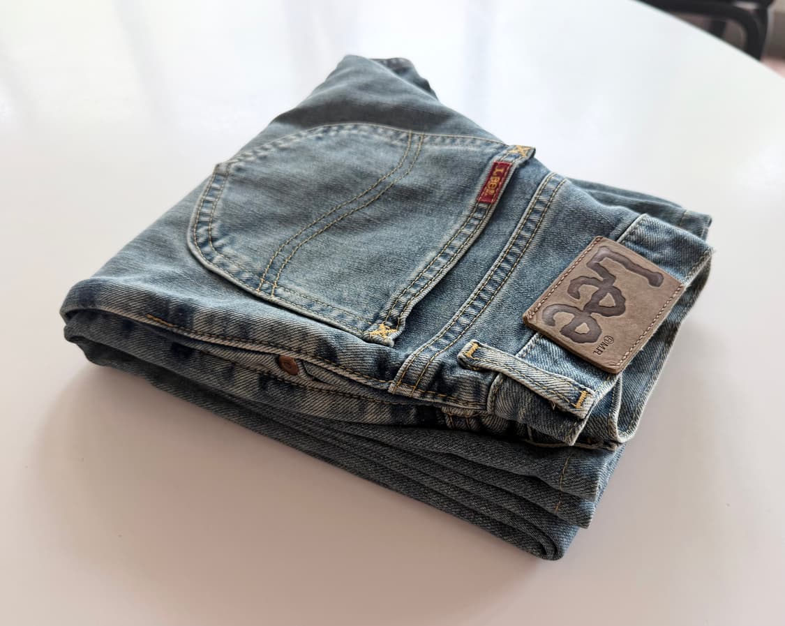 Lee 7201 데님 28 (하이웨스트 스타일 실사이즈 22-23인치) 상품이미지10