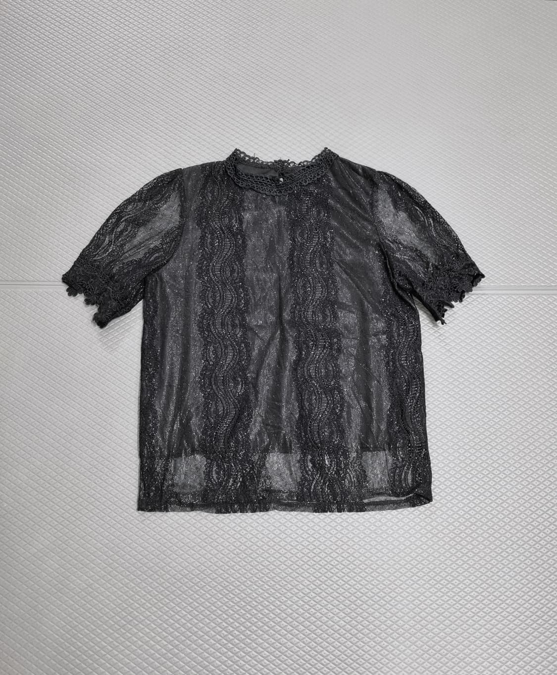 레이스 시스루 블라우스 상품이미지1