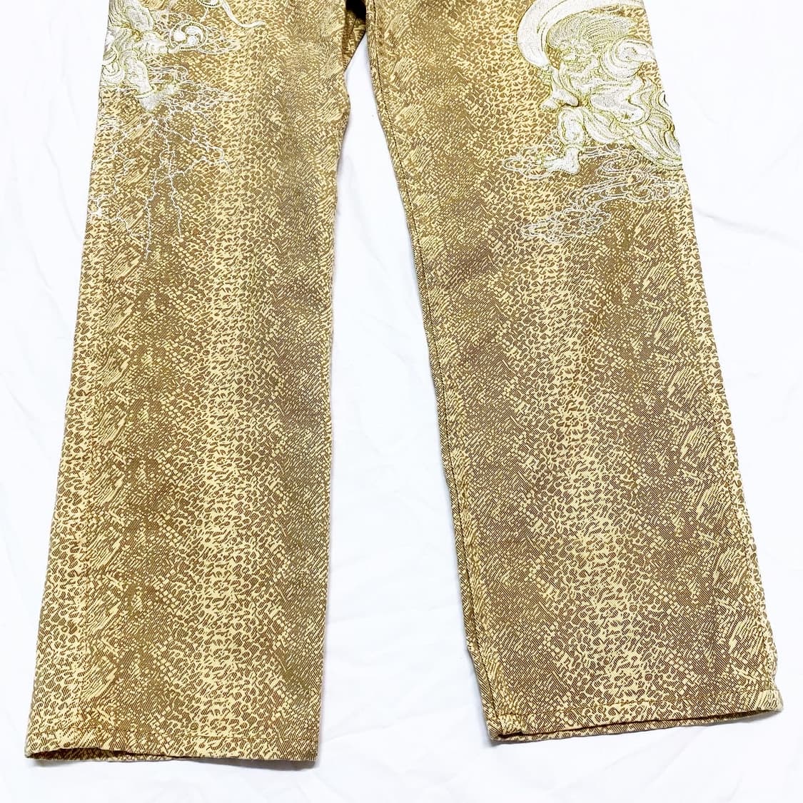 FUGUTAITEN - 풍신뇌신 자수 패턴 팬츠 상품이미지5