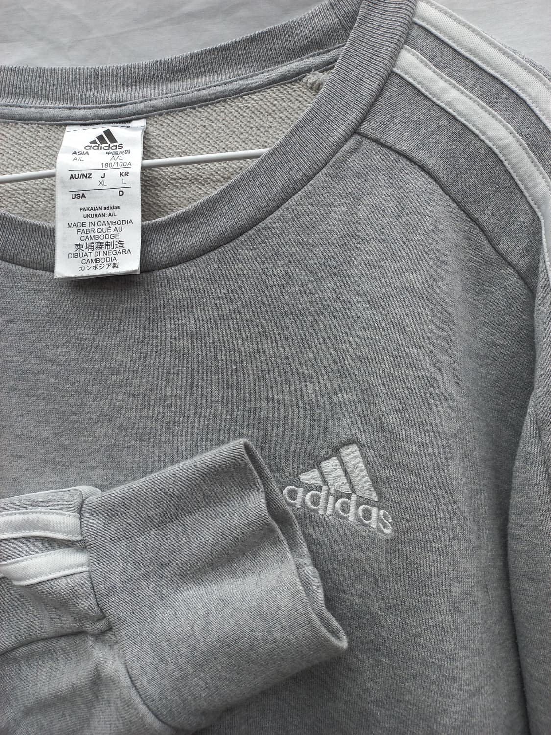 아디다스 맨투맨 그레이 여95 상품이미지6