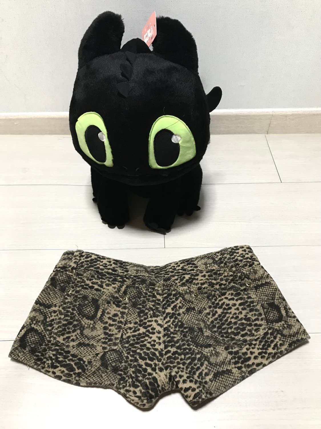 Vintage Leopard Pattern Lace-up Shorts 상품이미지3