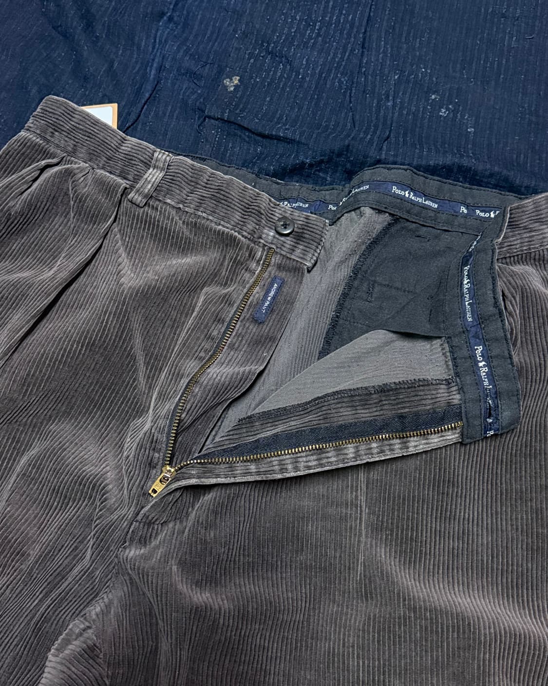 90‘s 폴로 랄프로렌 투턱 코듀로이 앤드류 팬츠 34 [초코] 상품이미지2