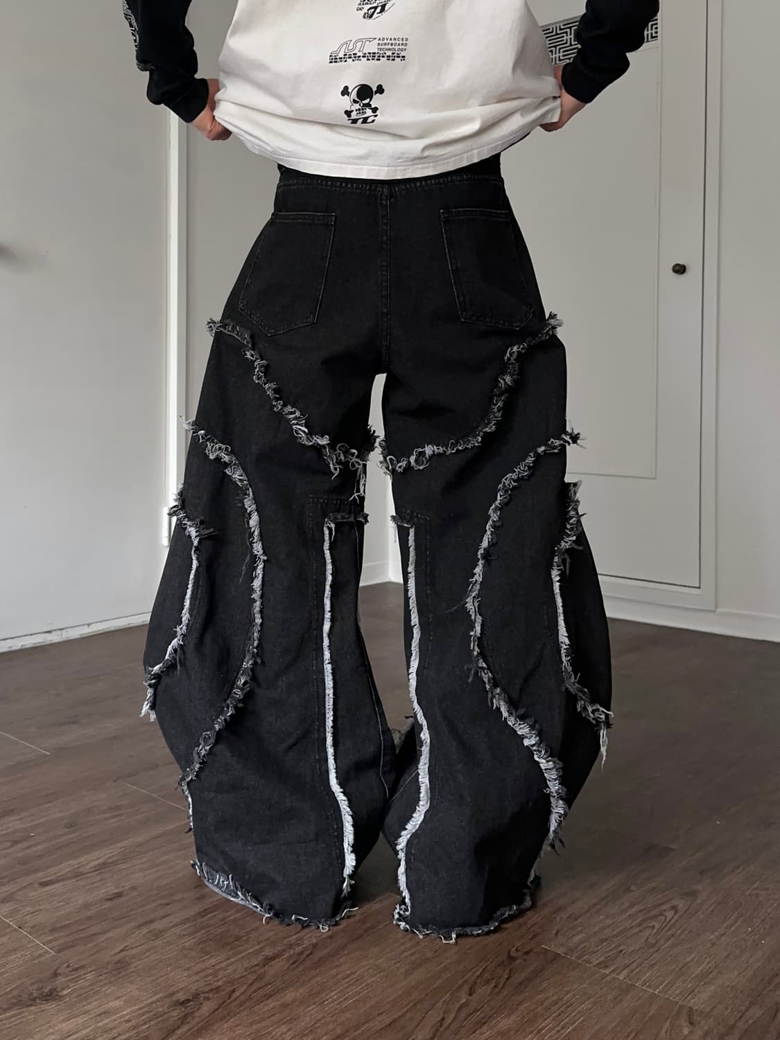 콜로서스 오버 디스트레스 와이드 진 상품이미지6