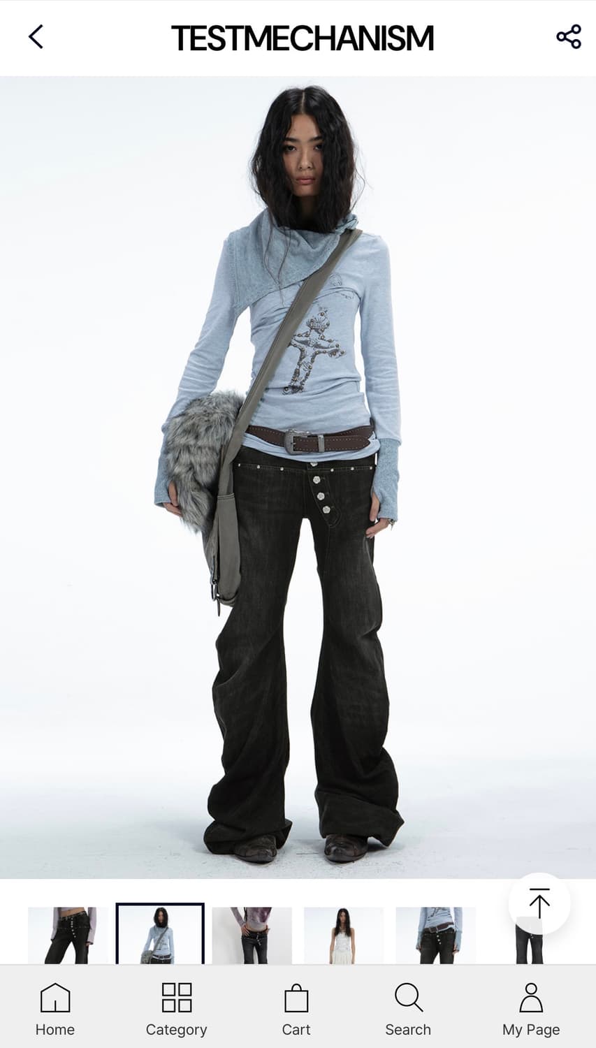 더블펀치 데님 팬츠 (S) 상품이미지1