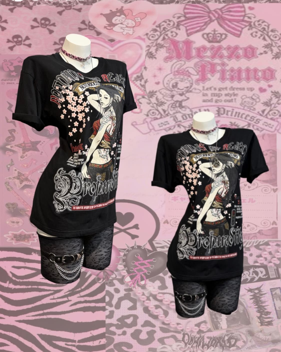 00's Oriental girl Printing over-fit 상품이미지1