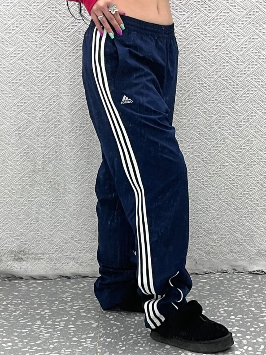 아디다스 올드스쿨 빈티지 삼선 와이드 트랙팬츠 110 C07273 상품이미지1