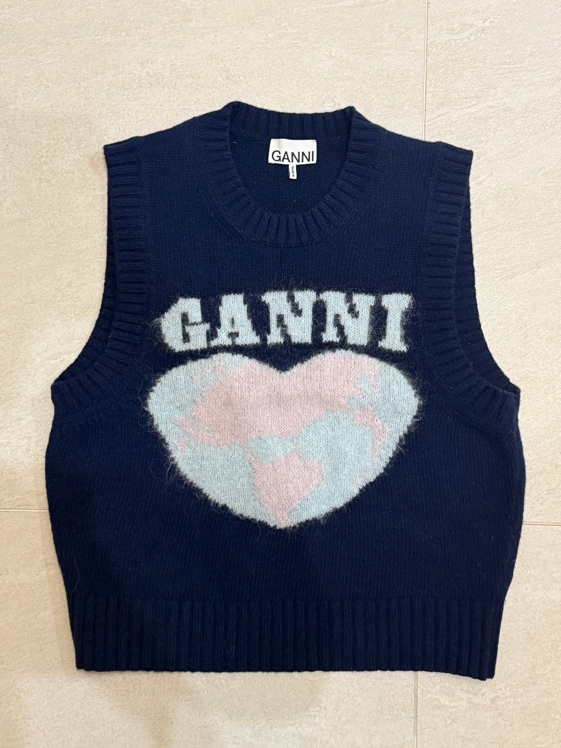 가니 니트 조끼 상품이미지1