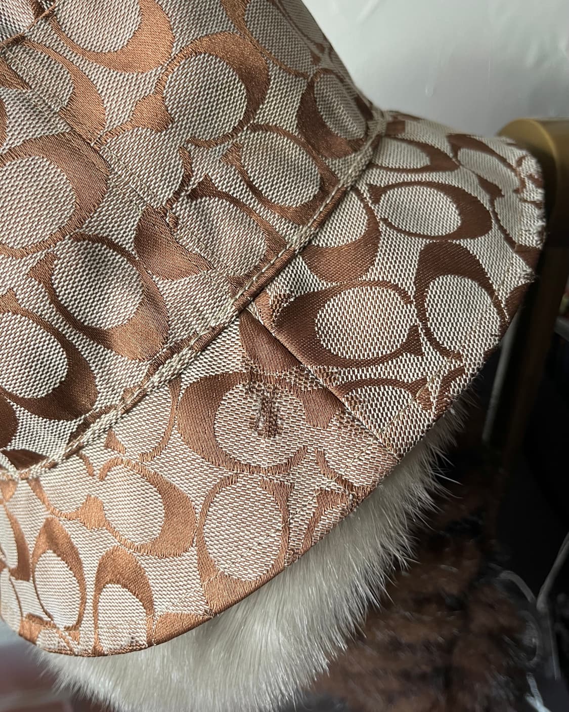 1990s Old COACH Jacquard Bucket Hat 상품이미지4