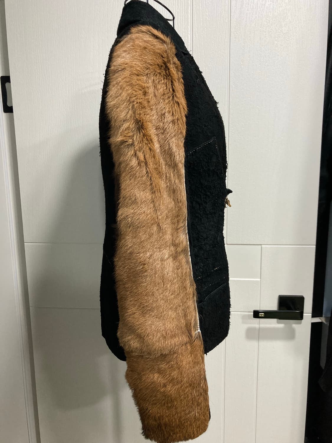 2000s 저스트 까발리 러프 레더 퍼 자켓 상품이미지2