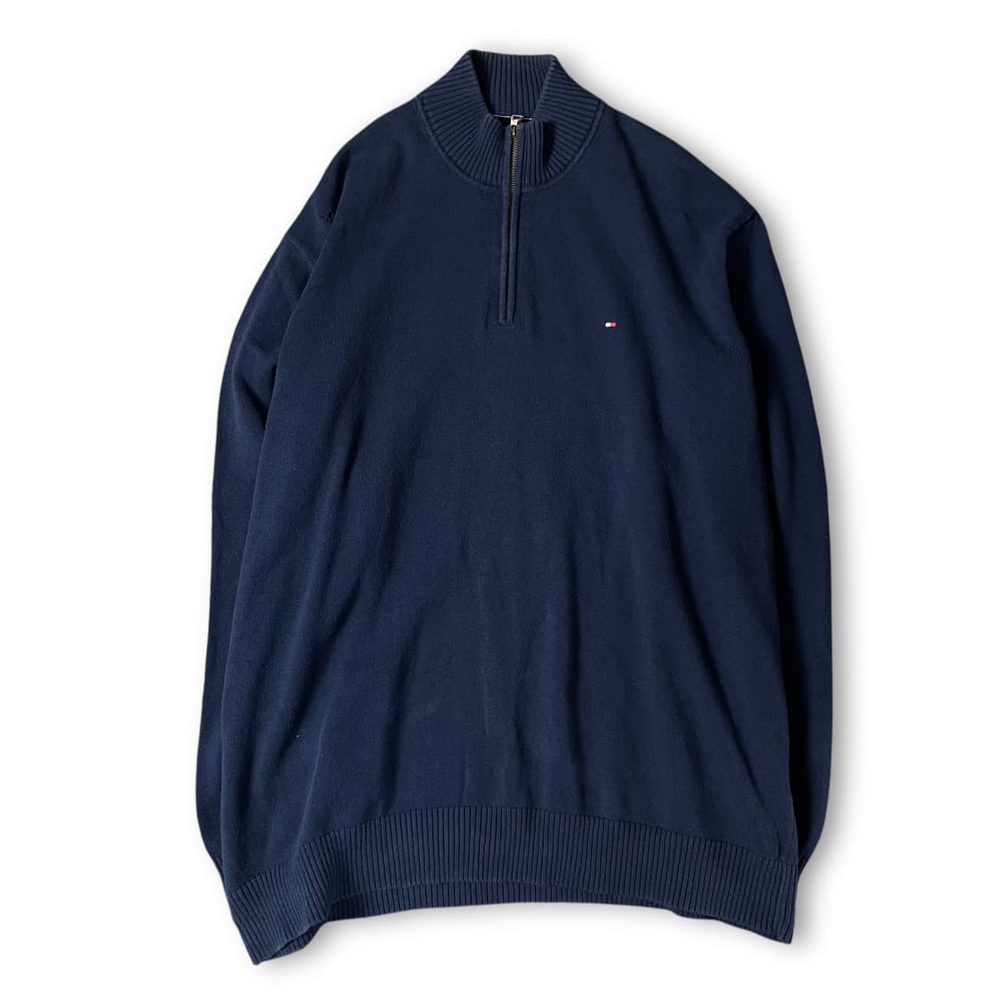 타미힐피거 네이비 반집업 긴팔 니트 XL 상품이미지1