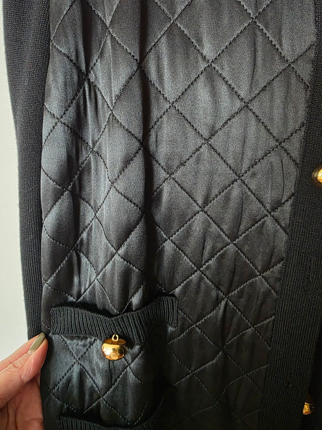 모스키노 꾸띠르 퀼팅 가디건 상품이미지2