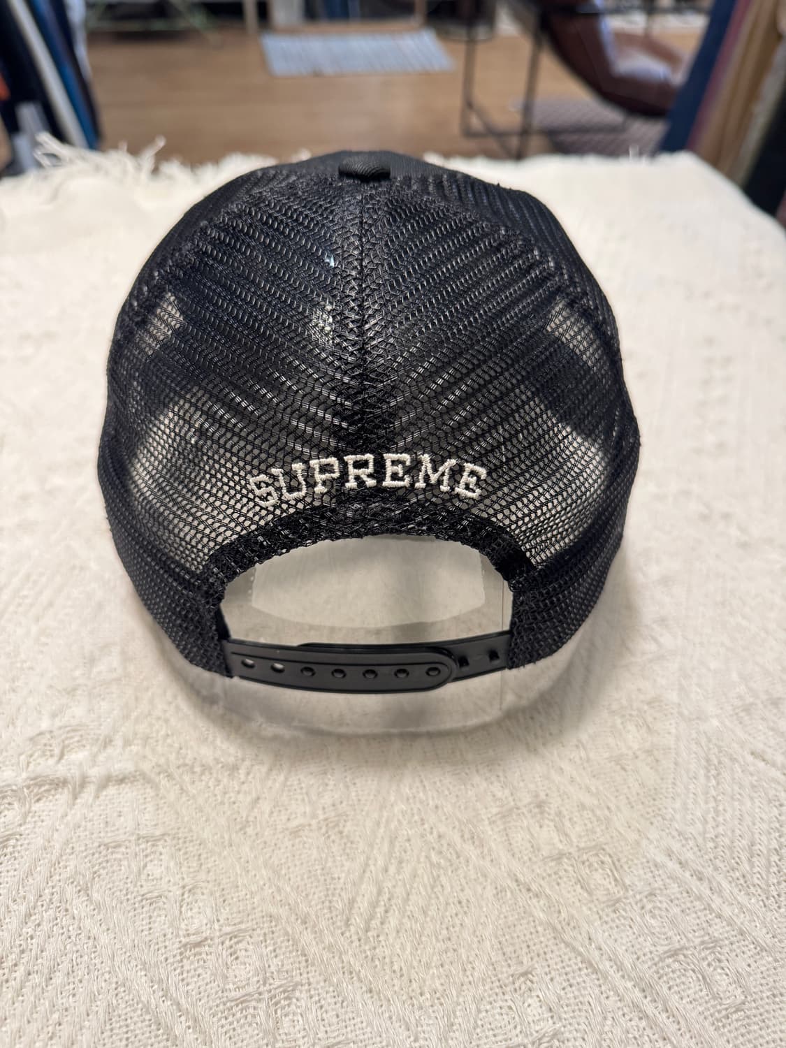 슈프림 리퍼 메쉬 백 6-패널 블랙 - 25SS 상품이미지3