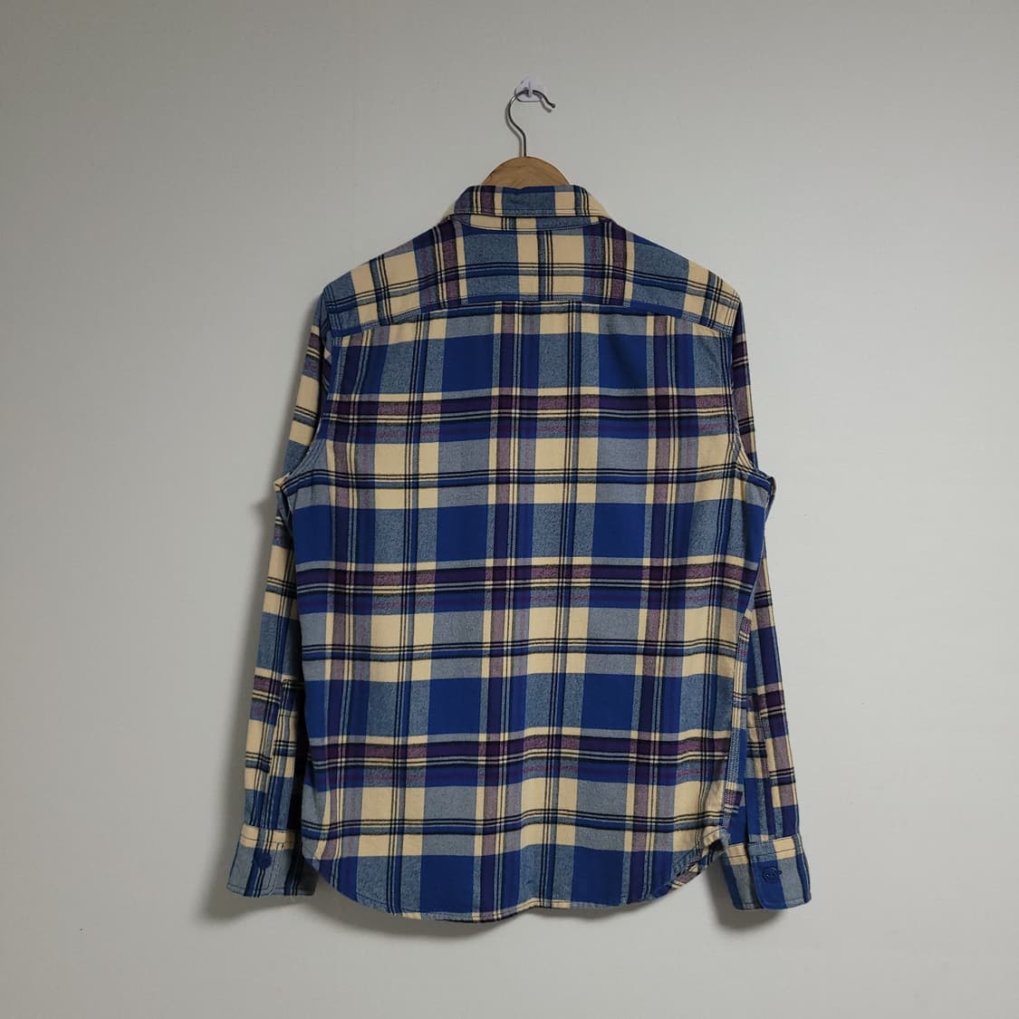 (M) LEVI'S 리바이스 블루 체크 셔츠 남방 간절기 상품이미지6