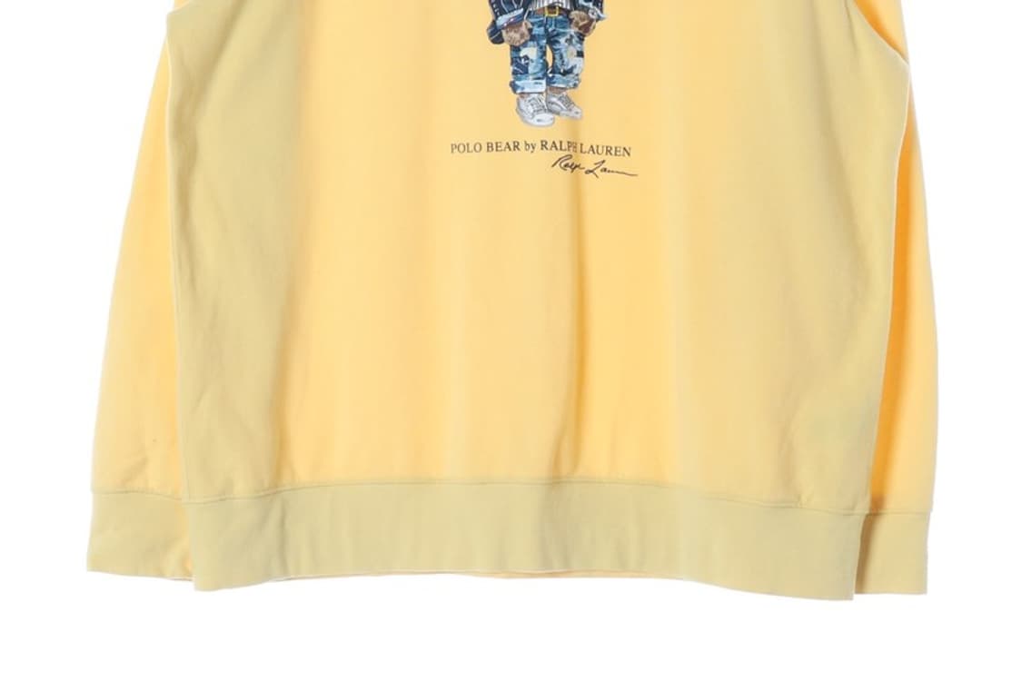 폴로 랄프로렌 폴로베어 기모 맨투맨 옐로우 2XL 상품이미지4