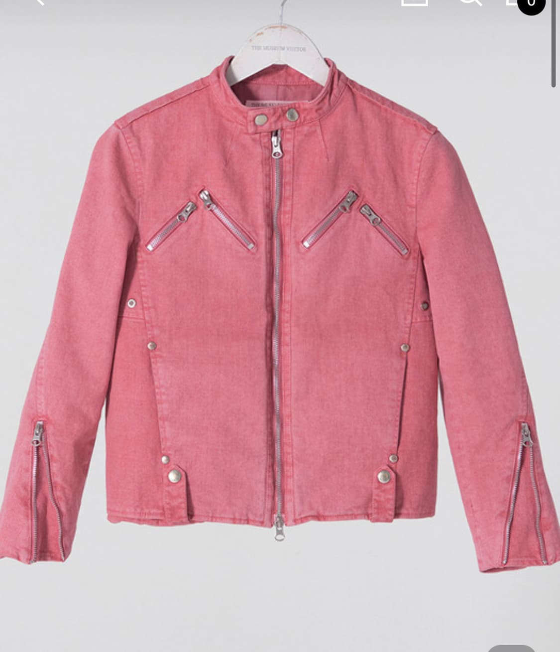 더뮤지엄비지터 라이더 자켓 새상품 상품이미지1