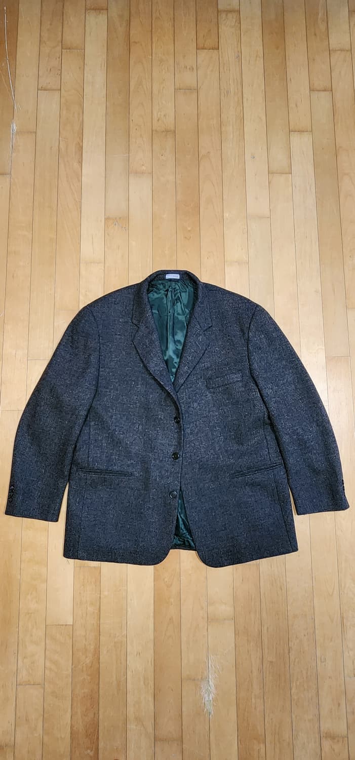 카키브라운 트위드 3버튼 자켓 3XL~4XL 상품이미지4