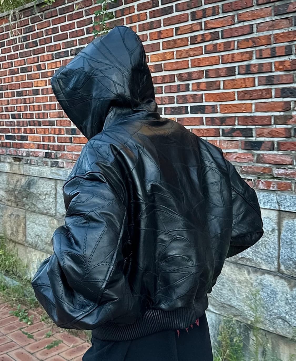 언더마이카 랜덤스티치 레더봄버 상품이미지2