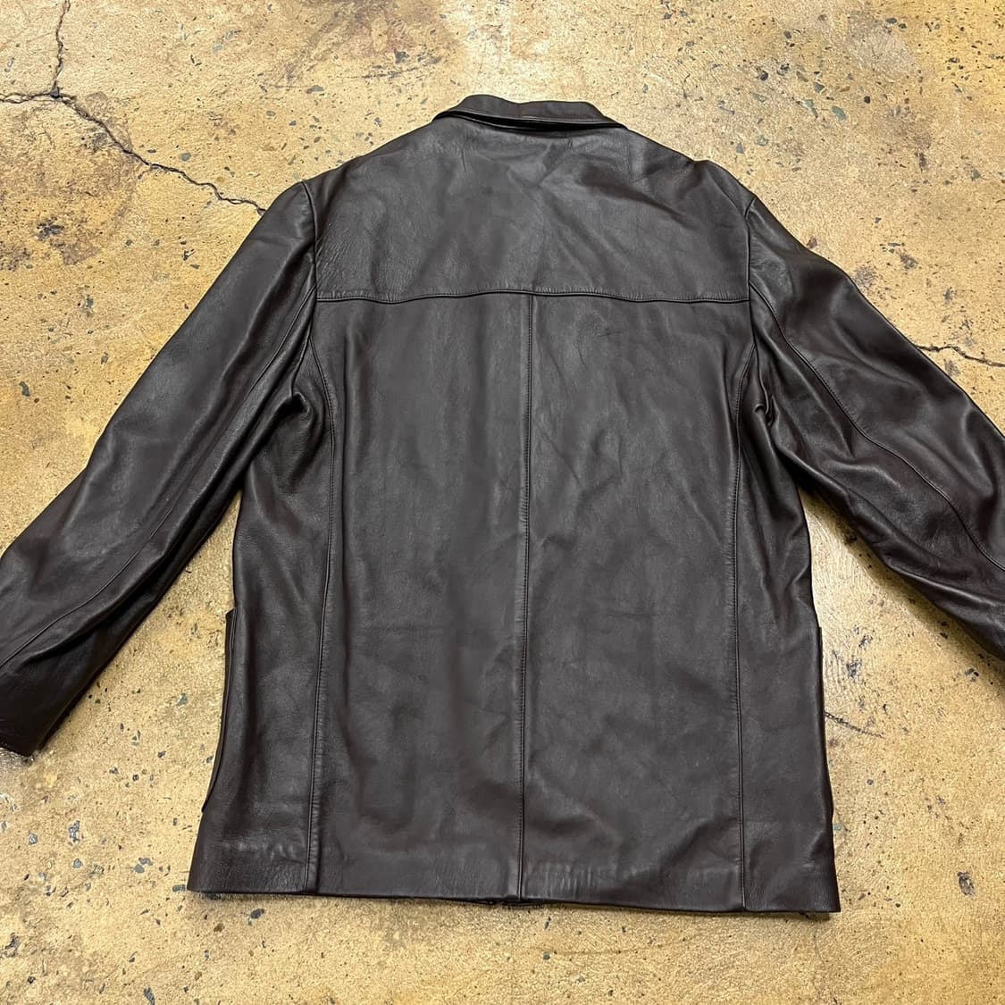 [정품/50]  빈티지 리얼레더 카코트 자켓 b17 상품이미지4