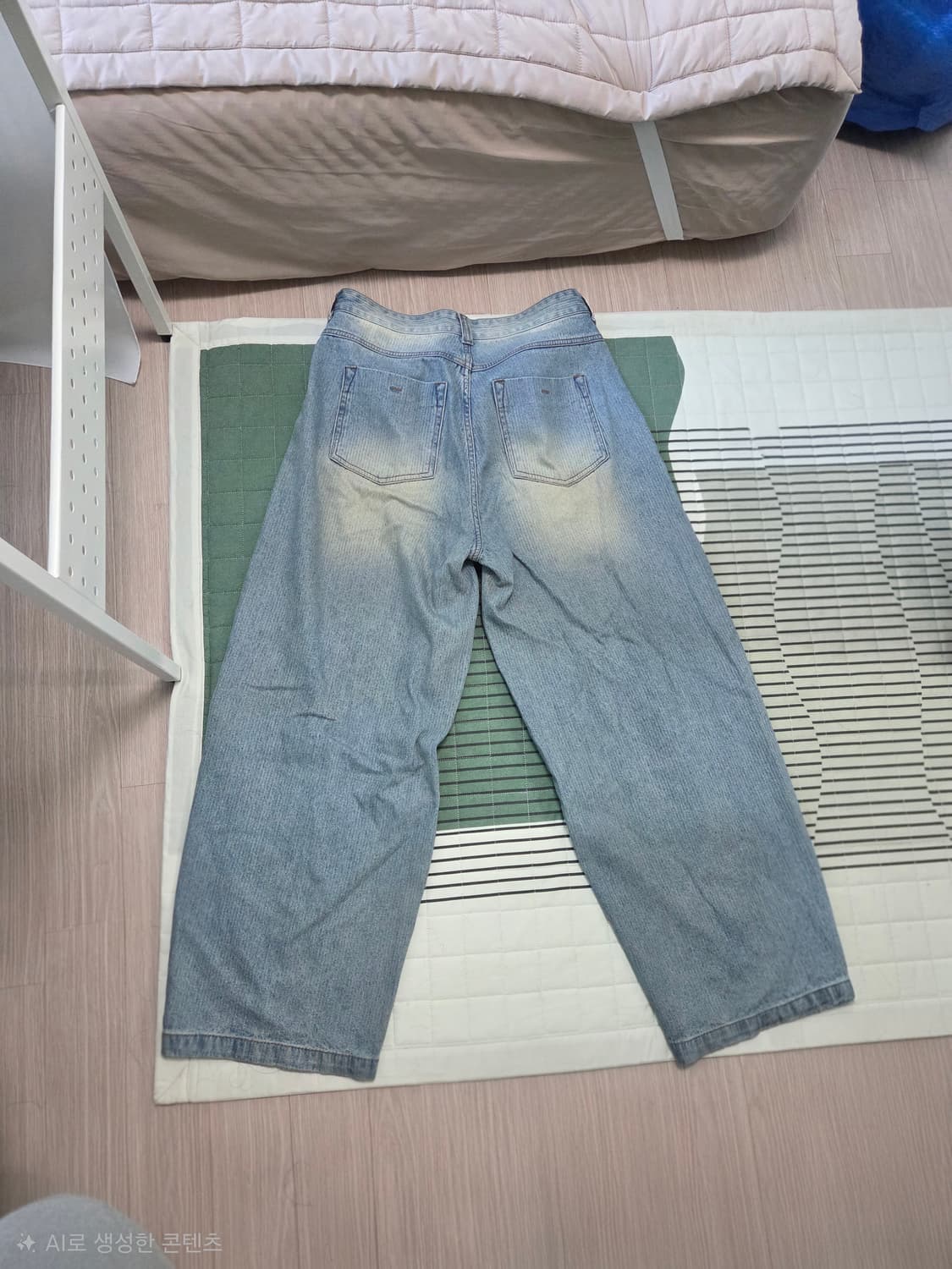 노운 코듀로이 데님 팬츠 연청 상품이미지2