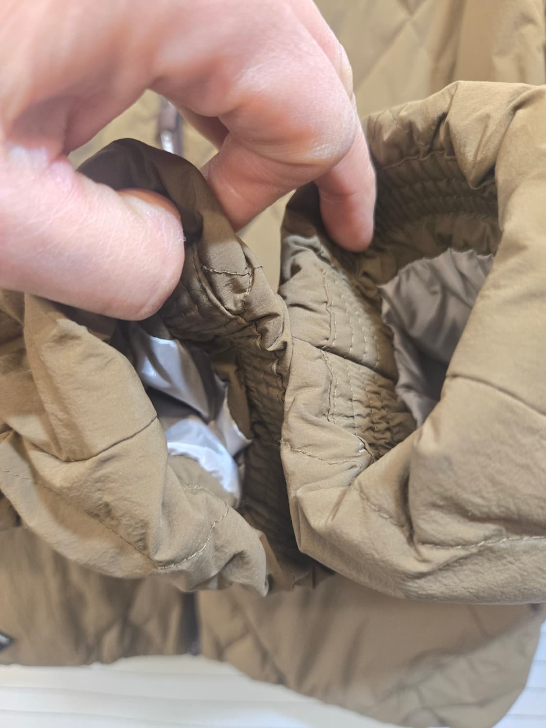 라이프워크 유넥  퀼팅 자켓 브라운 패딩 상품이미지7