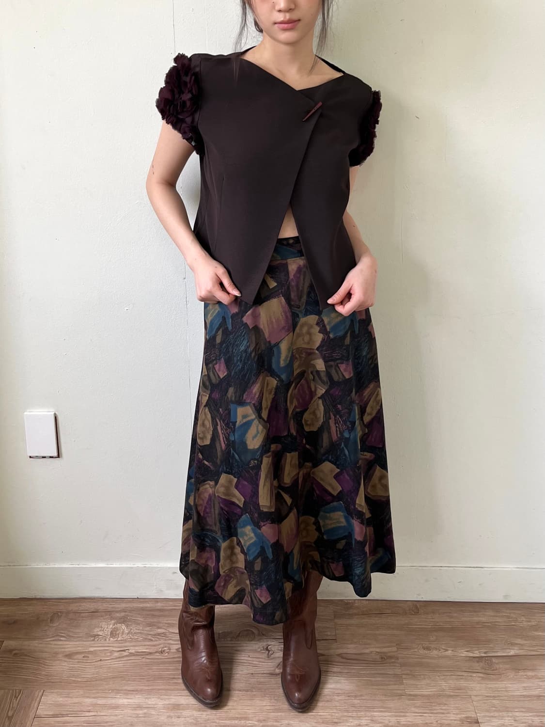 00‘s ARMANI 숄더 레이스 자켓 상품이미지5