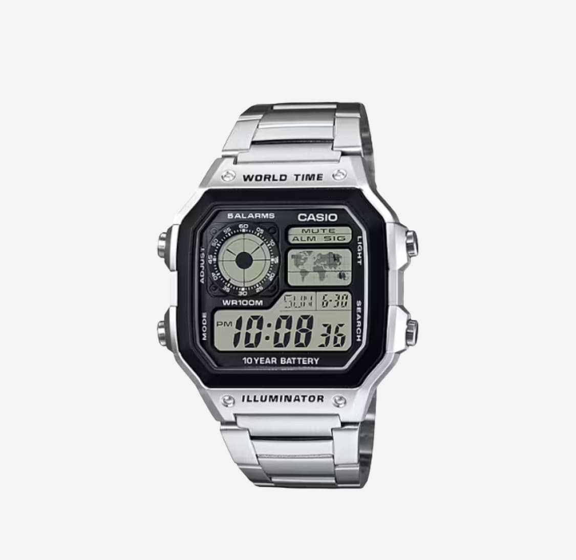 카시오 월드타임 시계 (Casio AE-1200WHD-1AV) 상품이미지1