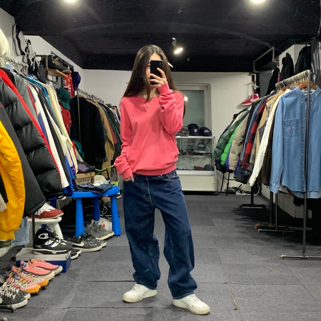 폴로 브이넥 니트 상품이미지5