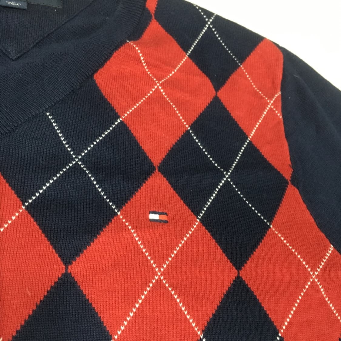 타미 아가일 라운드넥니트 만원샵 DD14 상품이미지3