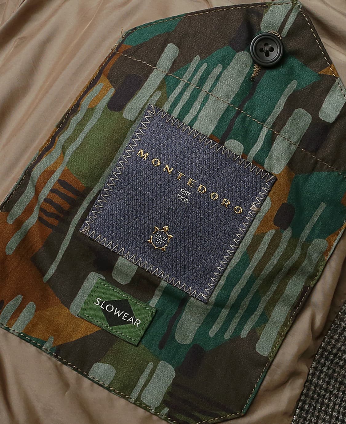 몬테도로 [Montedoro] 48 하운드투스 체크 후드 다운 패딩 자켓 상품이미지8