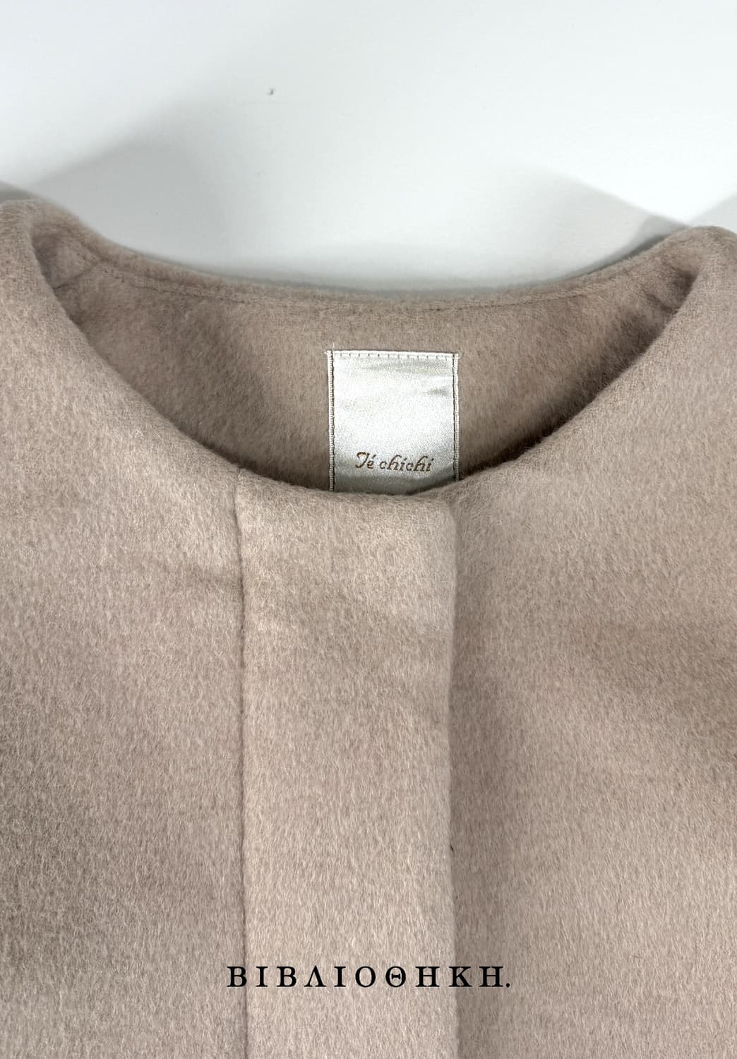 모던 라운드넥 미니멀 울 코트 상품이미지2