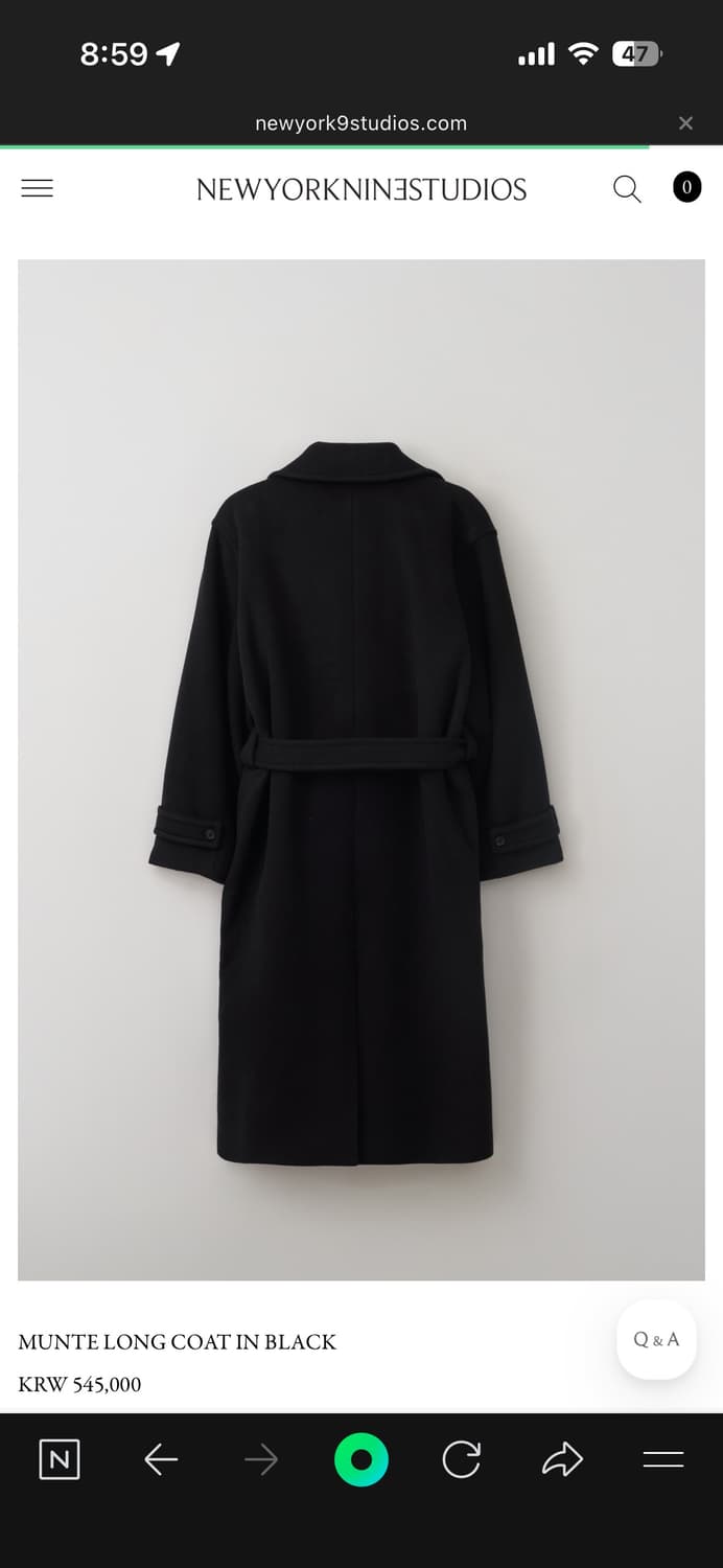 뉴욕나인 문트 코트 상품이미지2