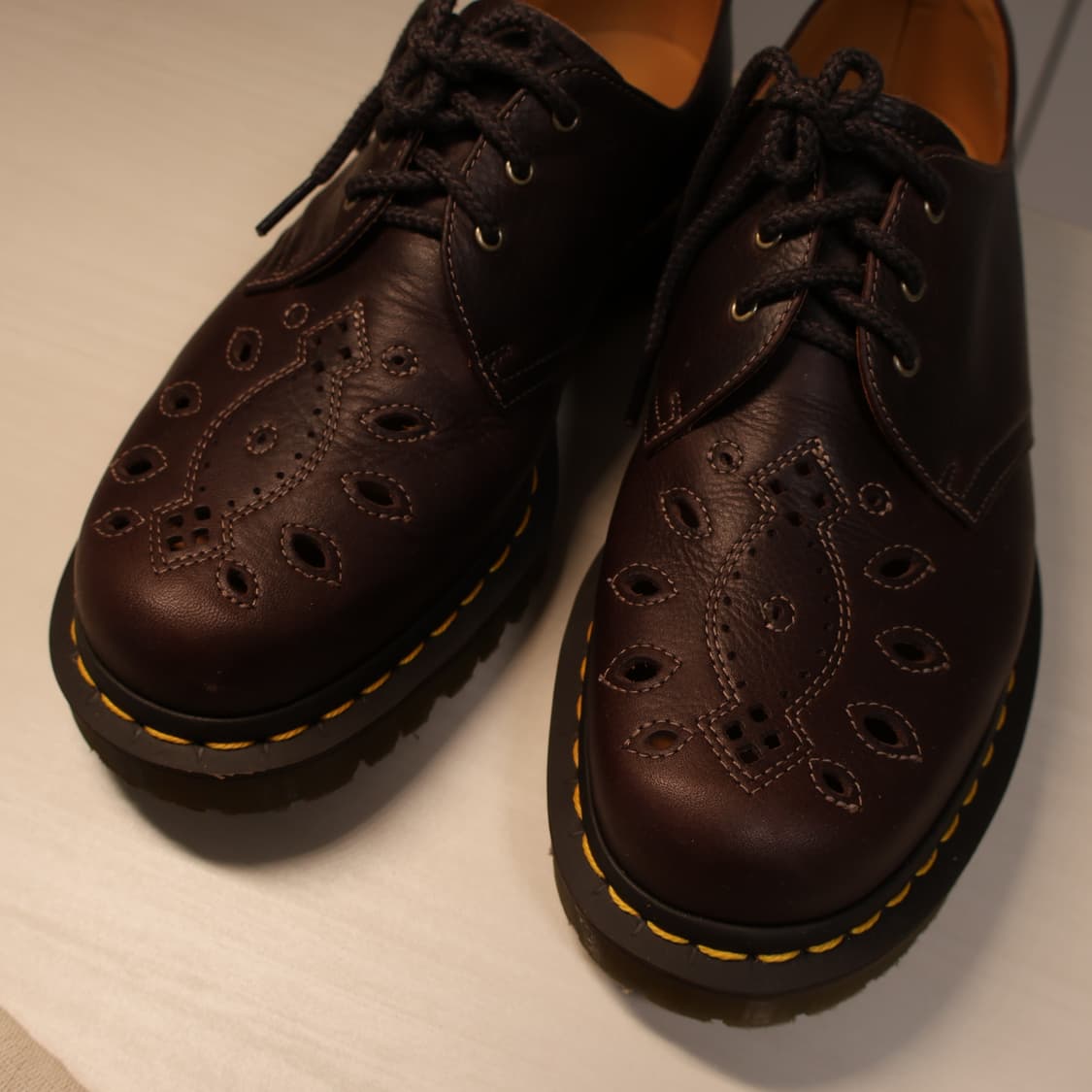 닥터 마틴 1461 내츄럴 텀블 체스트넛 브라운(UK9) 상품이미지3