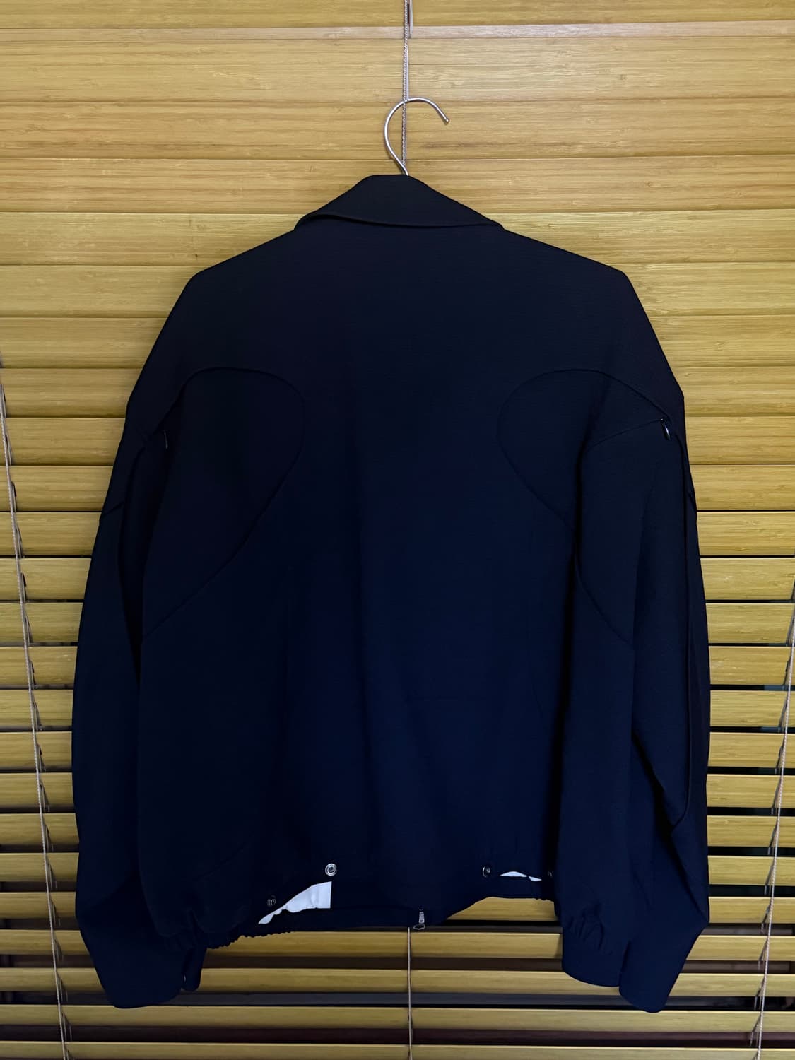 쿠어 (coor) 트위스트 패널드 블루종 점퍼 (워시드블랙) 상품이미지5