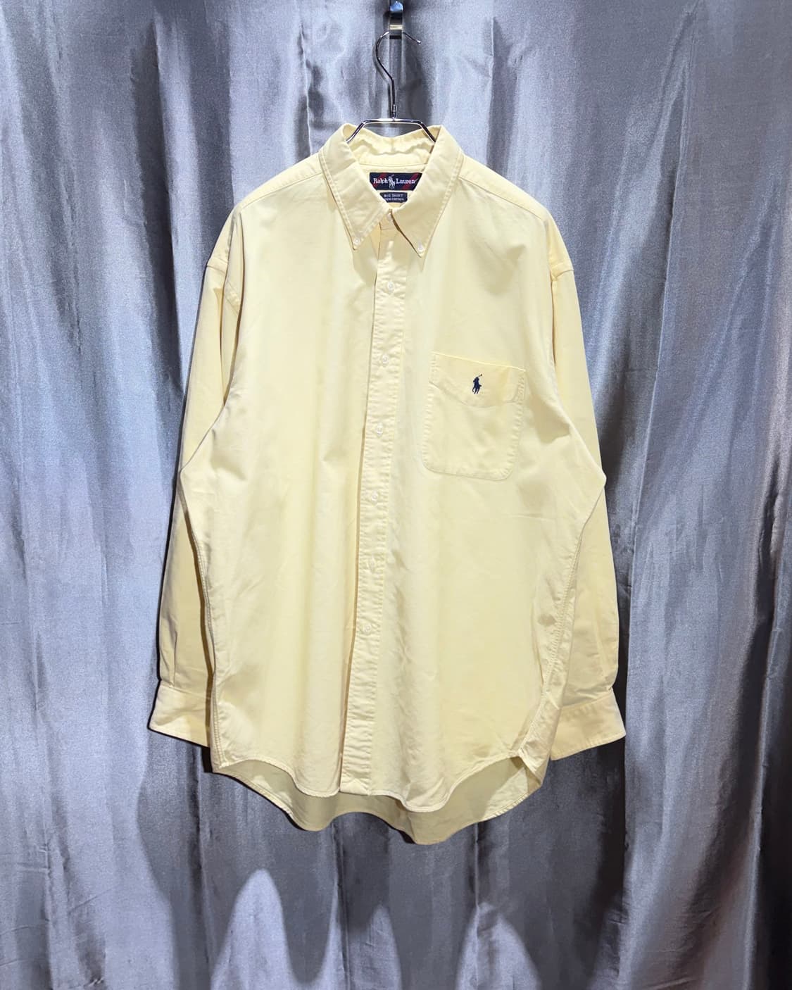 L 폴로랄프로렌 BIG SHIRT 원포켓 옐로우 코튼 셔츠 상품이미지2