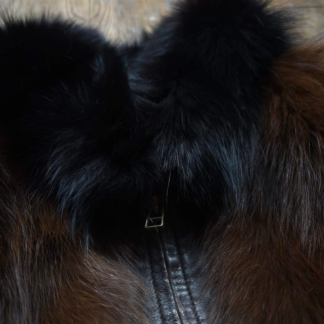 사가폭스 누아르 브라운 리얼 퍼 밍크 자켓 상품이미지4