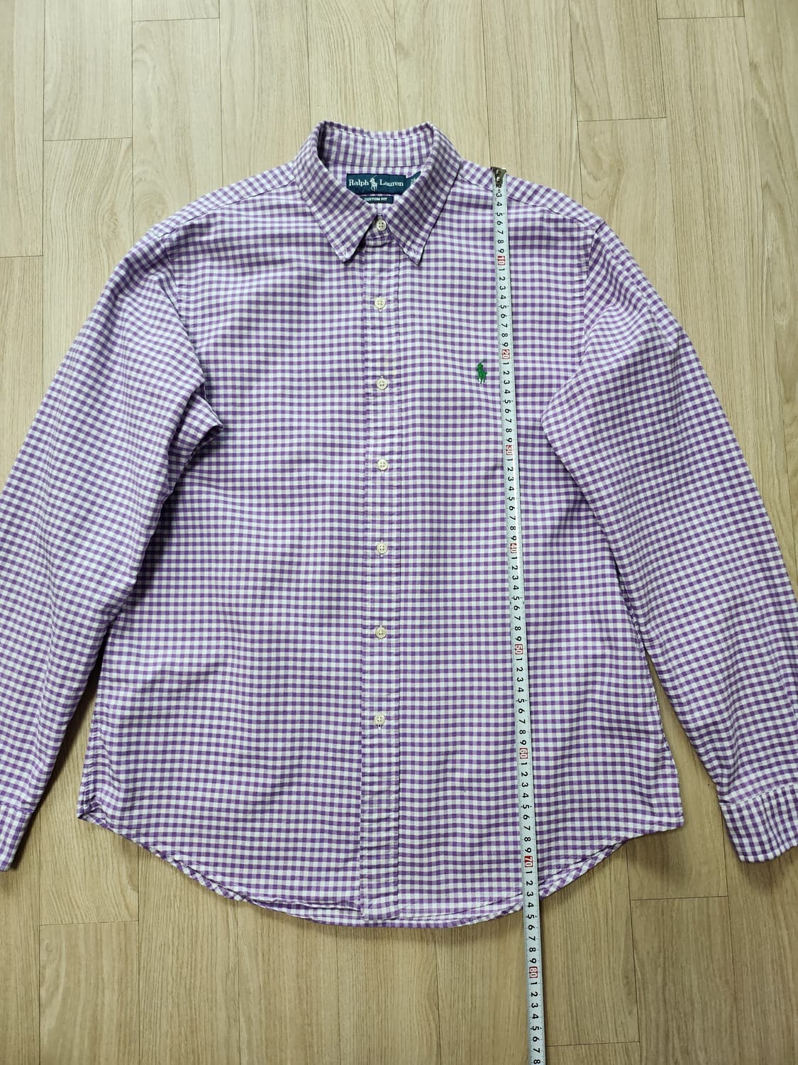 폴로랄프로렌 깅엄체크셔츠 (L 상품이미지5