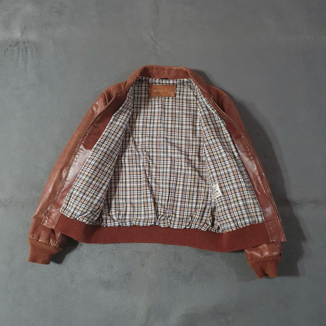 80s William barry 아메리칸 웨스턴 레더 자켓 42 M 상품이미지10