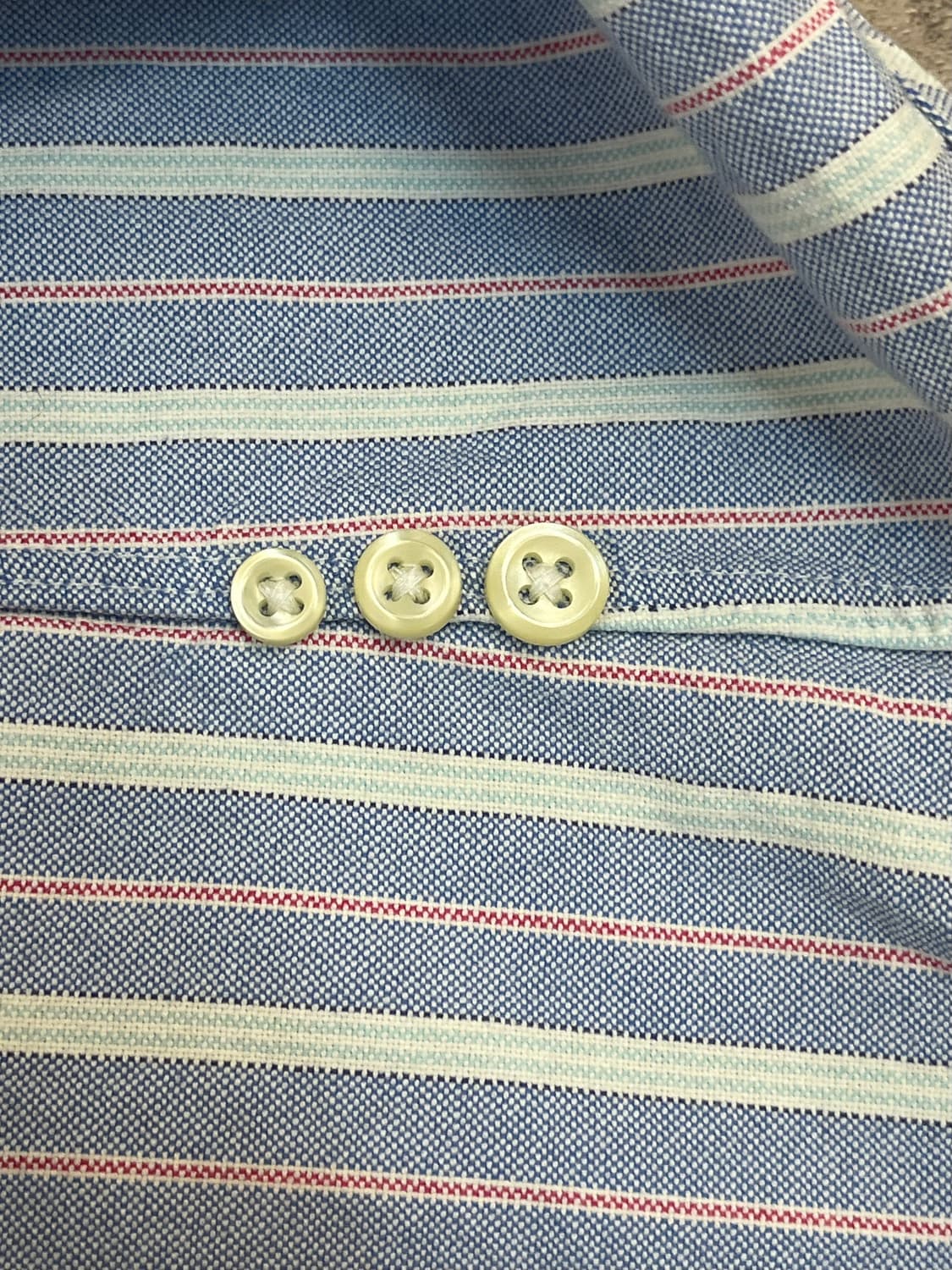 폴로 랄프로렌 스트라이프 셔츠 스카이블루 XL #csz2273  상품이미지5